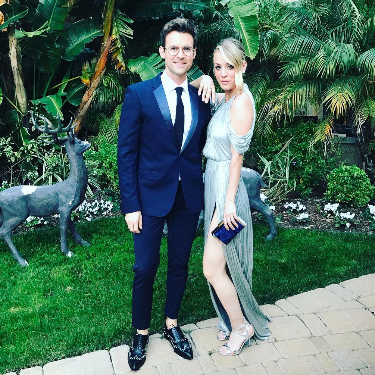 Kaley Cuoco and boyfriend Karl Cook celebrate 'The Bachelor' finale