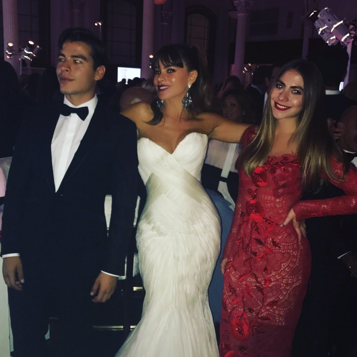 sofia vergara  son manolo  smiles   emmy awards reality